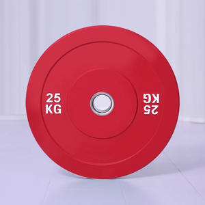 Pièces <span class=keywords><strong>d</strong></span>'haltères en fonte avec revêtement en caoutchouc élastique, design à grand trou pour les exercices de musculation à domicile pour femmes - Product Image 2