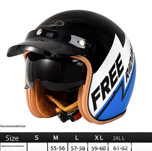 YM toutes saisons ABS <span class=keywords><strong>casque</strong></span> de moto électrique certifié DOT conception intégrale garantie de 2 ans hommes femmes nouveau <span class=keywords><strong>Vintage</strong></span> sécurité d'abord - Product Image 4