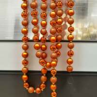 2026 nouvelle décoration de fenêtre de fête de noël et chaîne d'arrangement ornements d'arbre de noël chaîne de boule en plastique