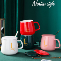 Chauffe-tasse intelligent électrique USB pour bureau et maison, ensemble cadeau, tasse à café en céramique avec design minimaliste, plateau et cuillère