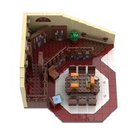 Funbuild-Bloques de construcción de Buffy the Vampire Slayer, modelo de biblioteca de escuela secundaria de Sunnydale, bloques de juguete