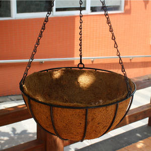 Popular estilo pastoral de fibras vegetales biodegradables <span class=keywords><strong>maceta</strong></span> con de palma de coco - Product Image 3