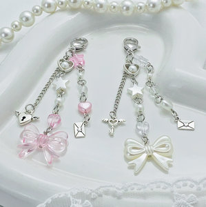 Mengda Nouvelle Fille Conception Douce et Mignonne Porte-clés Sac Pendentif Casque Chaîne de Téléphone Mobile <span class=keywords><strong>Polaroid</strong></span> Vente en Gros - Product Image 3