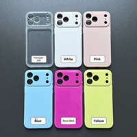 Coque en TPU couleur unie pour iPhone 17 Pro Max, en silicone souple, style macaron, fine, antichoc, anti-jaunissement, mignonne, pour femmes et hommes