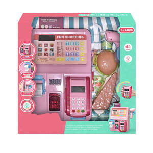 2025<span class=keywords><strong>ของเล่น</strong></span>เด็กผู้หญิงแบบใหม่เครื่องชำระเงินด้วยตนเองชุดเล่นจำลองสำหรับเด็กซูเปอร์มาร์เก็ตของเล่นแคชเชียร์พลาสติกสำหรับเด็กก่อนวัยเรียน - Product Image 2