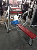 Banc de musculation commercial XinRui, équipement de gym, banc plat en acier inoxydable et caoutchouc, capacité de charge de 80 kg, certifié CE