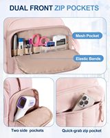 Mini sac de rangement pour infirmière à domicile, multi-poches, léger, rangement zoné pour outils de soins personnels, sangles réglables, personnalisable