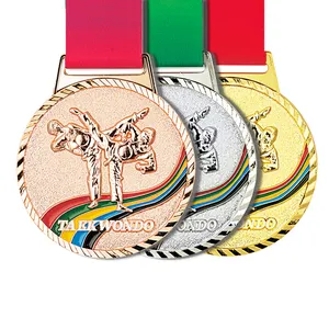 Einweg-Großhandel Metallauszeichnung goldene Sport-Medaillen individuelle Cricket Fußball Badminton Fußball Basketball Tennis Gymnastik-Medaille