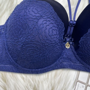 <span class=keywords><strong>Reggiseno</strong></span> da donna sexy con coppe a <span class=keywords><strong>D</strong></span>, ricamato in pizzo floreale, traspirante, in spandex, con ferretto, supporto push-up, per tutti i giorni, con coppe modellanti sottili - Product Image 4