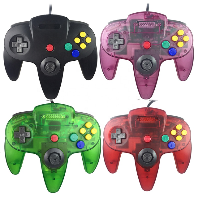 Transparent Colors Replacement Game Pad Controller for nintendo N64 Host Game Console