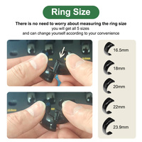 Anillo Inteligente con Contador de Oraciones Musulmanas SQ976, Reloj Despertador, Resistente al Agua IP67, Carga Inalámbrica, Pantalla OLED, 7 Días