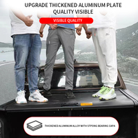 SEMRISE - Couvre-benne rétractable en alliage d'aluminium de haute qualité pour pick-up 4x4 F-150, étanche, avec serrure à code et clé