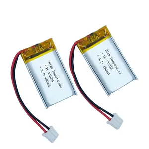 702035 450mah उच्च तापमान लिथियम आयन lipo लिथियम आयन लिथियम बहुलक रिचार्जेबल बैटरी 3.7v