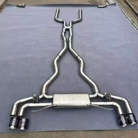 Échappement Catback pour BMW M5 F10 M6 F06 F12 F13 S63 4.4T V8, silencieux Axleback, commande à distance, acier inoxydable 1,5 mm, poli miroir