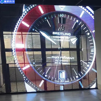 Affichages et signalétique numérique Pushunled P3.91, film LED entièrement transparent pour les salles d'exposition en direct, les écrans vidéo et la publicité