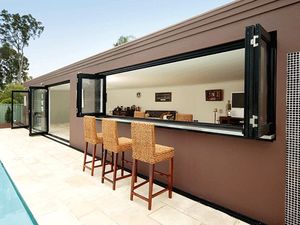 Ventanas de acristalamiento de acordeón plegables de aluminio Ventanas plegables verticales de Balcón de aluminio - Product Image 6