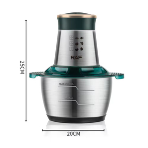 Hachoir à viande électrique multifonctionnel en acier inoxydable de 2 L, conforme aux normes européennes, pour la cuisine domestique - Product Image 2