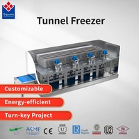 Machine de congélation tunnel à performance fiable, technologie de flux d'air, haute efficacité de congélation pour les baozi