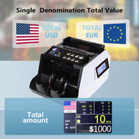 Machine à compter l'argent portable AL-7100, détecteur de billets de banque, compteur de billets haute vitesse, écran TFT, compteur de billets de banque