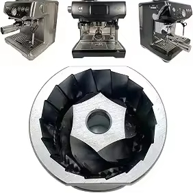 Moulins à café coniques de précision supérieurs et inférieurs pour les moulins à café <span class=keywords><strong>Sage</strong></span>/Breville Barista, compatibles uniquement avec les modèles à meules réglables - Product Image 1