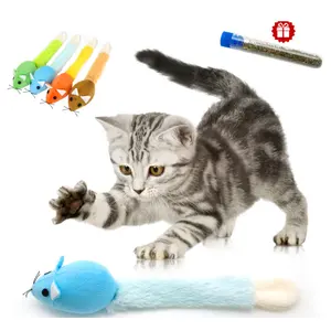 ของเล่นควบคุมเมาส์สำหรับแมว,หุ่นยนต์สัตว์เลี้ยงเลเซอร์ตลกโต้ตอบตุ๊กตาสุนัขไม่มีการบรรจุน้ำเสียงแมวเคี้ยว Tooyhbrush