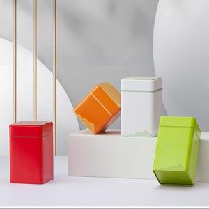 Latas Cuadradas Bonitas de Estilo Japonés RTS, Fabricante de Latas al por Mayor, Regalos Creativos, Contenedores de Proteína en Polvo, Contenedores de Matcha - Product Image 1
