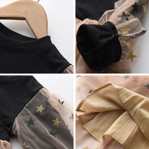 Bear Leader Baby Girl Long Sleeves Kids Dresses Cute Star Patten Tutu Dress for Girls Princess Dress for Wedding <b>Birthday</b> Party - Product Image 6
