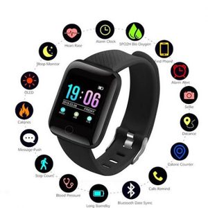 Montre connectée de suivi d'activité physique, moniteur de fréquence cardiaque 24h/24 et 7j/7, rappel d'appel, podomètre d'activité sportive, montre connectée de santé - Product Image 6
