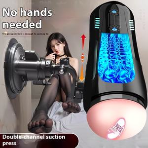 Haut de gamme entièrement automatique électrique télescopique vagin jouet hommes tasse masturbateur pas besoin de <span class=keywords><strong>préservatif</strong></span> adulte Sex Toy - Product Image 4
