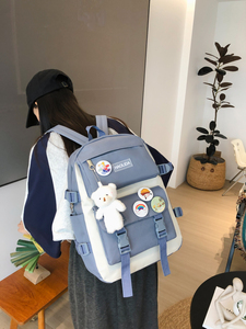 Nueva <span class=keywords><strong>Mochila</strong></span> <span class=keywords><strong>Escolar</strong></span> Rosa con Múltiples Bolsillos y Diseño de Dibujos Animados para Niñas de Primaria - Product Image 2
