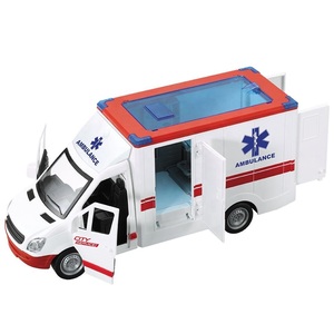 EPT Offre Spéciale enfant 1:16 <span class=keywords><strong>jouet</strong></span> à friction inertielle <span class=keywords><strong>Ambulance</strong></span> son <span class=keywords><strong>ambulance</strong></span> médicale véhicule de sauvetage jouets - Product Image 1