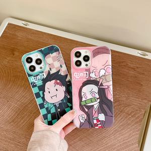 2023 Double Côtés Film Couvrant Bouton En Métal IMD <span class=keywords><strong>Demon</strong></span> <span class=keywords><strong>Slayer</strong></span> Anime <span class=keywords><strong>Téléphone</strong></span> Cas Pour IPhone 14 Pro Max 13 11 12 XR IMD Couverture Arrière - Product Image 6