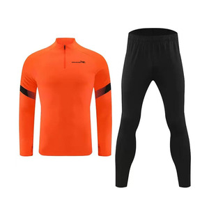 Tuta <span class=keywords><strong>da</strong></span> Allenamento <span class=keywords><strong>Calcio</strong></span> Premium Qualità Thailandese 2025 con Set Eleganti, Tuta Sportiva con Mezza Zip, Abbigliamento Sportivo Caldo - Product Image 4