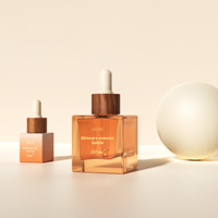 Nouvelles bouteilles en verre carrées pour soins de la peau avec logo personnalisé imprimé, 15 ml, 30 ml, 50 ml, flacon de sérum, flacon d'huile essentielle avec compte-gouttes