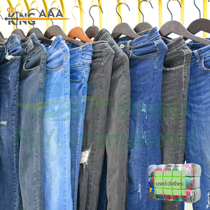 Taglie forti Jeans donna all'ingrosso di seconda mano pantaloni corea usato abbigliamento balle vestiti usati da tacchino - Product Image 2