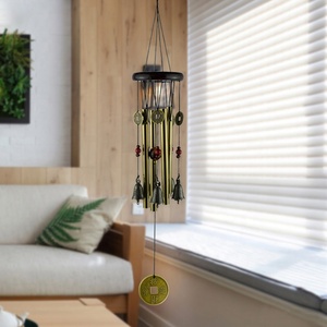 Chuông Gió Treo Trang Trí Nhà Cửa Và Vườn Tược, Bằng Gỗ Đặc, Bằng Kim Loại, Có Chuông Đồng, Dùng Để Trang Trí Sinh Nhật - Product Image 5