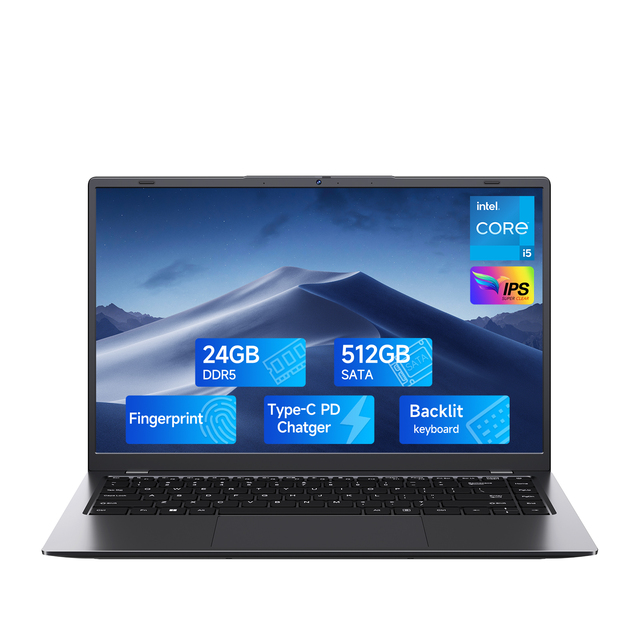 14inch I5-1250P Gaming Laptop Fingerprint, Computer Business Laptops for 24GB 512GB DDR5 Laptops WiFi 6,BT5.2,65W Type-C