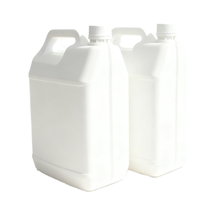 GUANYI <span class=keywords><strong>Bottiglia</strong></span> Cilindrica Universale Bianca da <span class=keywords><strong>5</strong></span> <span class=keywords><strong>Litri</strong></span> con Coperchio e Guarnizione, Materiale PE Serigrafato per Imballaggio - Product Image 2