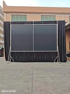 Trong nhà ngoài trời Tùy Chỉnh 150-200 inch 4 mặt draps phía trước và phía sau màn hình chiếu vật liệu với màn hình gấp nhanh - Product Image 3