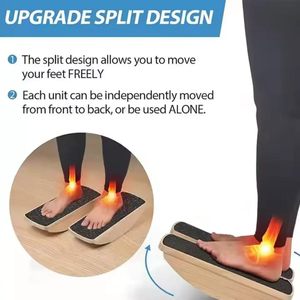 Solid Wood Footrest Balance <b>Board</b> Non Slip Standing <b>Mat</b> For Single Leg Training Fitness Exercise Equipment - Product Image 3