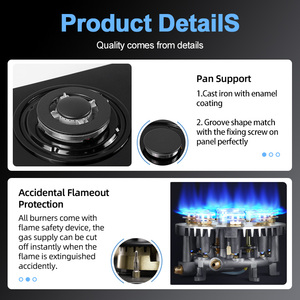 Usine personnalisée OEM/ODM cuisinière à <span class=keywords><strong>gaz</strong></span> à cinq yeux intégrée/cuisson cuisinière à <span class=keywords><strong>gaz</strong></span> verre <span class=keywords><strong>90</strong></span> <span class=keywords><strong>cm</strong></span> comptoir à <span class=keywords><strong>gaz</strong></span> ustensiles de cuisine de haute qualité - Product Image 4