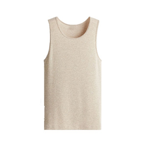 Camiseta sin mangas de algodón para hombre, cuello redondo, chaleco informal, transpirable, ligera, de secado rápido, camisa de verano, corte regular, cómoda - Product Image 1