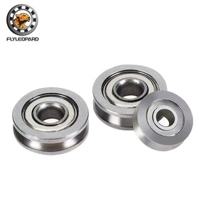 Rodamiento de rodillos Flyleopard de acero inoxidable con ranura en V Szv4-14zz 4x14x4mm para eje de riel guía - Product Image 3