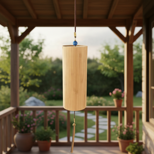 Carillons éoliens en bambou de style Ko_shi YMBY, 4 éléments chakra eau terre feu air pour la guérison sonore et la méditation - Product Image 2