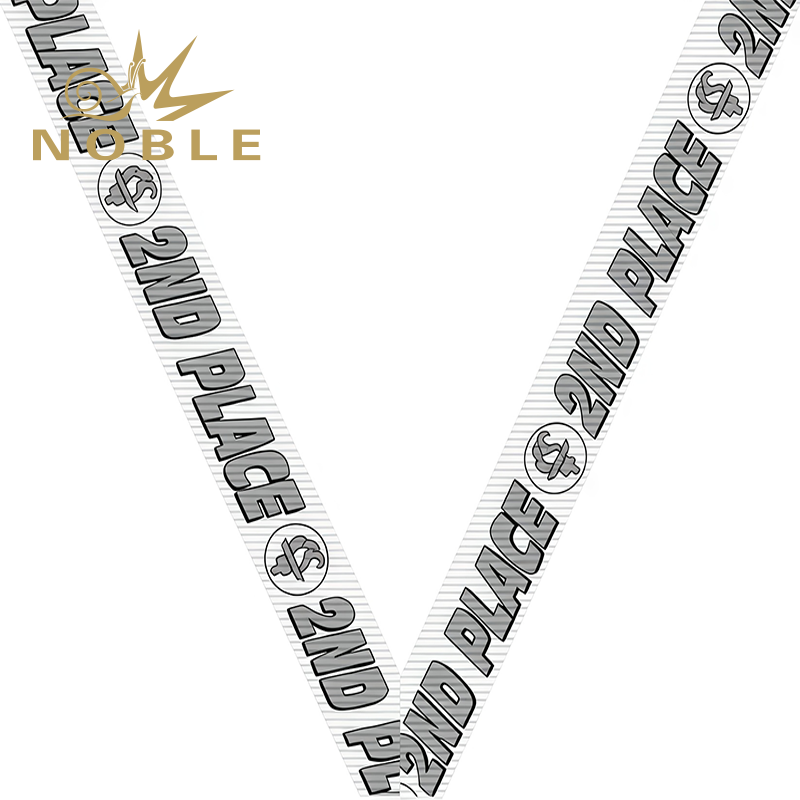 Customized Prize Standings 3rd Place Black Sport Neck Ribbon Medal Neck Ribbons Sublimation Printing Image 2
