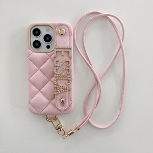 Thiết Kế Sang Trọng Tùy Chỉnh Tên Thư Trường Hợp Điện Thoại Crossbody PU Da Di Động Điện Thoại Di Động Trường Hợp Đối Với <span class=keywords><strong>iPhone</strong></span> 12 13 14 Pro Max - Product Image 2