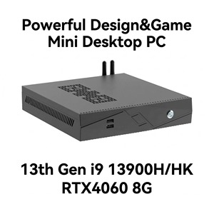 Mini PC de jeu Intel Core 13e génération I9 13900H RTX4060 8G DDR5 PCIE4.0 Win11 <span class=keywords><strong>Pro</strong></span> <span class=keywords><strong>AX</strong></span> WIFI BT5.2 Refroidissement par ventilateur HD2.0 4K Ordinateur de bureau - Product Image 1
