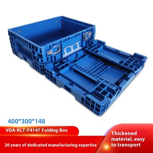 Vda KLT tùy chỉnh đáy phẳng doanh thu hộp đóng mở nhựa rắn loại thùng cho các bộ phận ô tô có thể tái chế di chuyển - Product Image 6