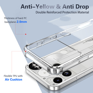 Funda Transparente Antigolpes <span class=keywords><strong>de</strong></span> TPU 2 en 1 para Nothing Phone 3, con Protección <span class=keywords><strong>de</strong></span> Lente y Soporte 5G 3APro - Product Image 5