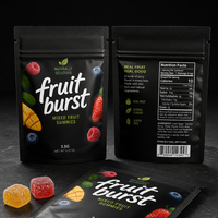 Sacs Mylar personnalisés imprimés, noir mat, épais, exotiques, comestibles, anti-odeur, 1g, 3.5g, 7g, 28 grammes, 1lb, avec mon logo